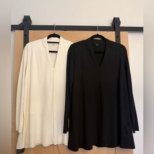 COS Black and White Long Sleeve Tunics - Set of 2 - Size Medium